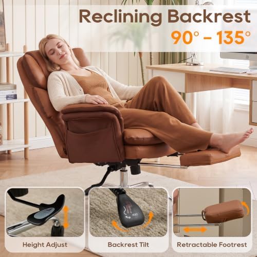 Big and Tall Criss Cross Legged Office Chair with Flip Armrests