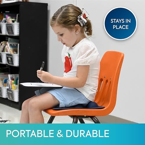 Bouncyband SitSmart Sensory Chair Pad for Kids – Fidget Pad Features 2.25” Diameter Silicon Bumps Ideal for Promoting Sensory Regulation and Improving Focus Anywhere – 12.5” x 11” Kids Toy Ages 3+