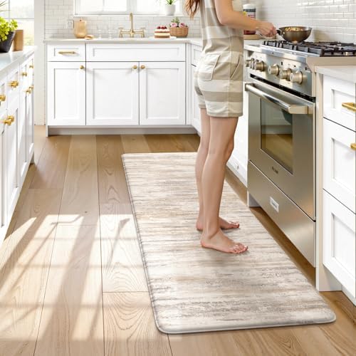 KIMODE Anti Fatigue Mats for Kitchen Floor, Farmhouse Kitchen Runner Rug