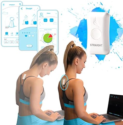 Kodgem Straight Posture Corrector Trainer for Women & Men - Updated Intelligent Posture Trainer - Upper Back Brace Smart Straightener Office Work Support - Shoulder & Back Posture Corrector Device