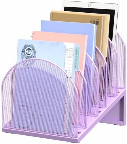 5-Section Desk File Organizer