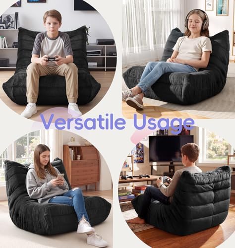 Hobestluk Medium Bean Bag Chairs Lounge Floor Chair BeanBag Couch Togo Sofa