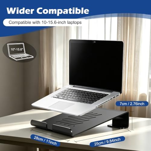 Slim Acrylic Laptop Stand, Black, 11-17Inch