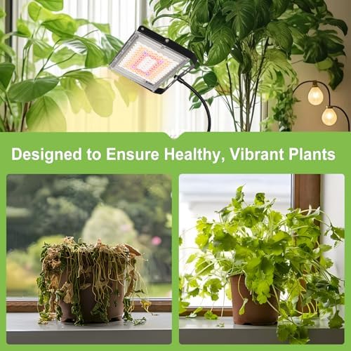 LBW Grow Lights for Indoor Plants, Full Spectrum 96 LEDs Plant Grow Light