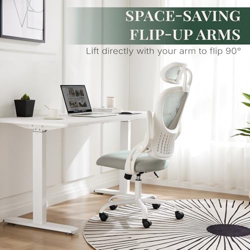 Computer Chair, Mesh Office Desk Chair with Lumbar Support