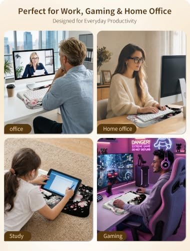 Ergonomic Keyboard Wrist Rest Pad with Wrist Support Ink Plum