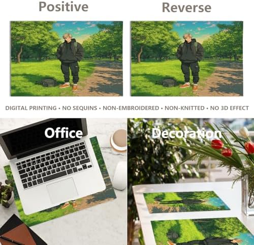 Casual Outfit Park Linen Placemats, Backpack Sneakers Table Mats for Table Washable Heat Insulation Thick Dining Mat, Indoor/Outdoor 12X18 in 8 Pcs