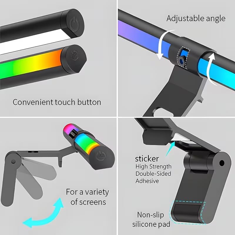 15.74'' Gaming Monitor Light Bar with 9 RGB Ambient Backlight