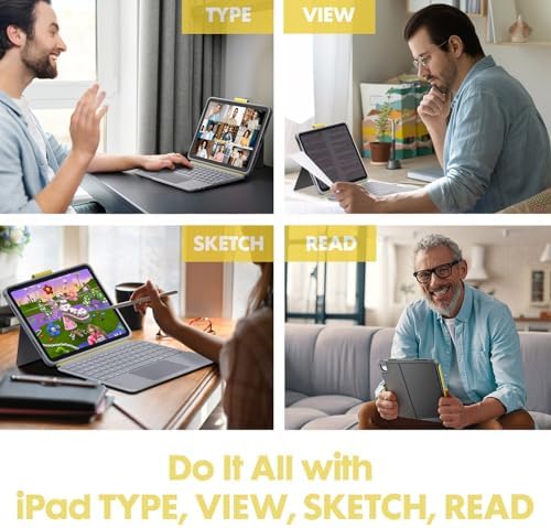 Wireless Magnetic Keyboard Case for iPad 10th Generation