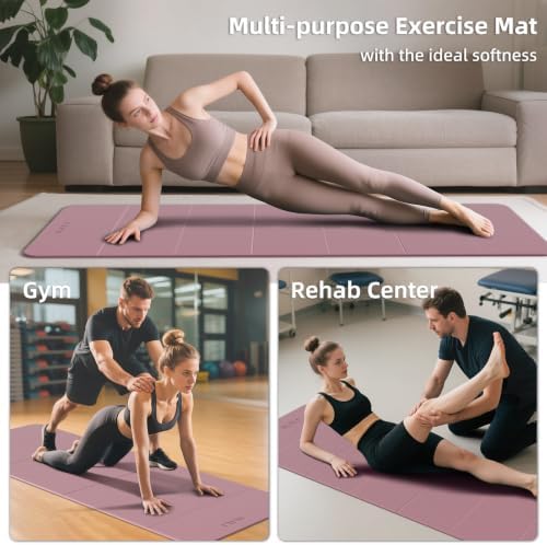 ILILI Foldable Yoga Mat 10mm, Extra Thick, Extra Long, 75x26x0.4 Inch, TPE