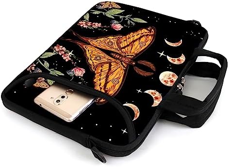 15" laptop sleeve laptop bag chromebook case adjustable shoulder strap with handle accessory pocket for men women (RYD-15-4)