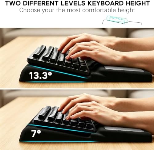 JIKIOU Keyboard Stand and Mouse Pad Set with Wrist Rest