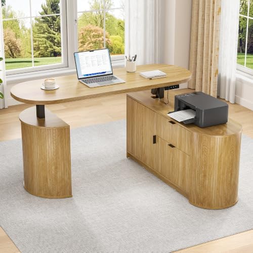 Electric L Shaped Standing Desk, Corner Sit Stand Up Desk, Executive Desk