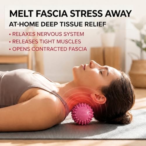 Dr. Cohen's acuProducts Heatable Deep Tissue Massager for Muscle Injury Recovery (acuBall Large - Pink)