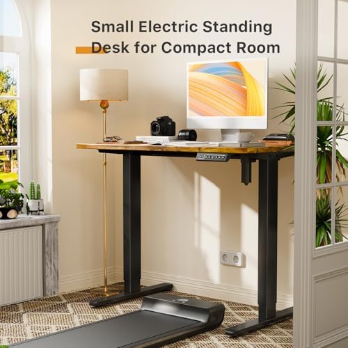 JOY worker Small Electric Computer Desk, 40" Whole Piece Height Adjustable