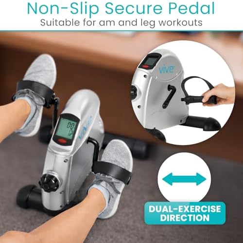 Vive Under Desk Bike Pedal Exerciser - Stationary Exercise Leg Peddler