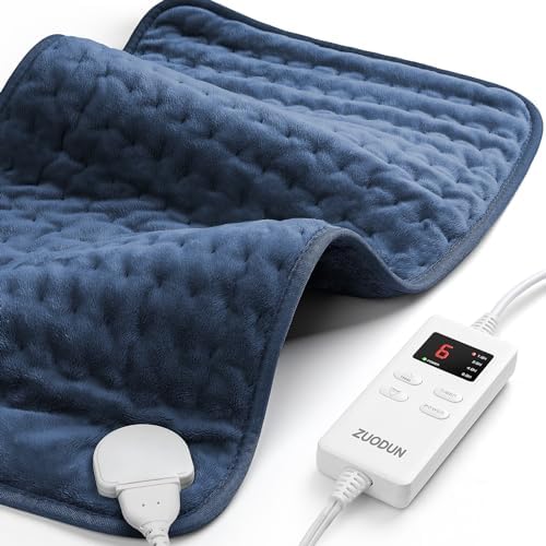 Long Heating Pad for Legs and Back Pain Relief, 33"x17" Electric Heat Wrap with Moist/Dry Option, 6 Heat Settings, Auto Shut-Off, Muscle Recovery Gift for Athletes