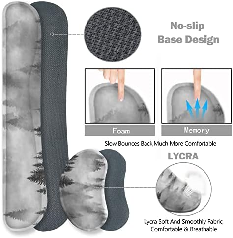 ToLuLu Extended Gaming Mouse Pad, Ergonomic Keyboard Mouse Wrist Rest Set