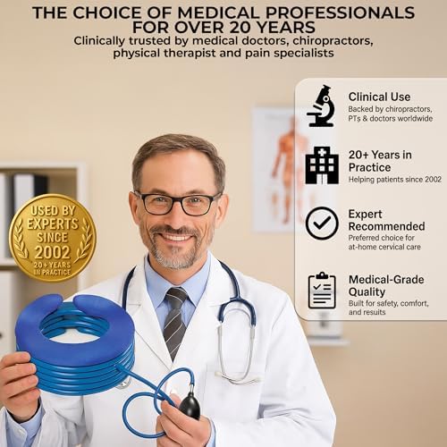Dr. Bob's Portable Neck Traction - XX-Large Cervical Distraction Device Neck Pain Relief, Headache Relief Medical Grade Materials The Doctors Choice for over 20 years