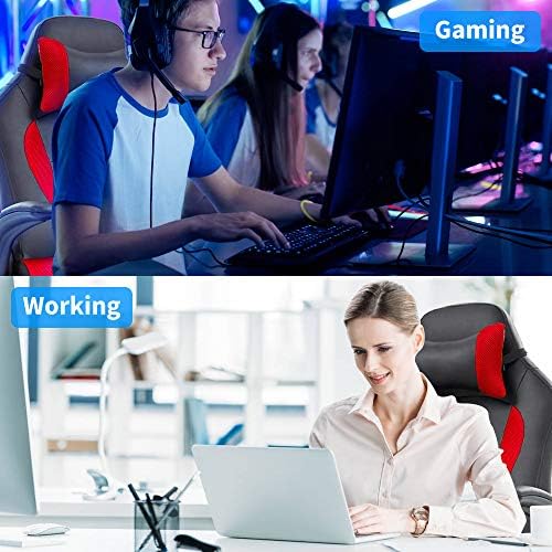 Meet perfect Ergonomic Gaming Chair with Lumbar Support, Red