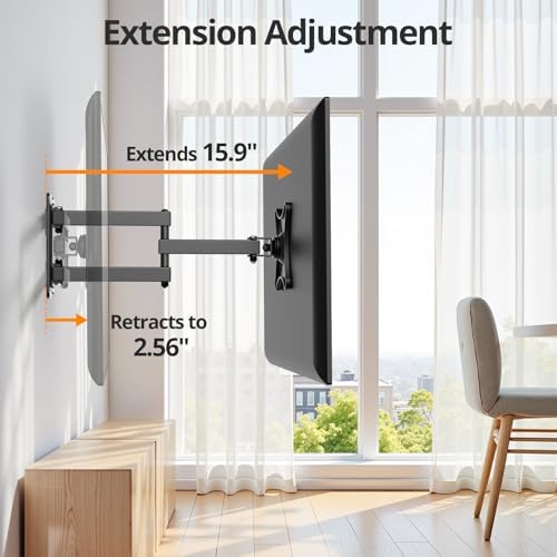 Monitor Computer Vesa Small 24 inch TV Wall Mount for 13-31", Full Motion