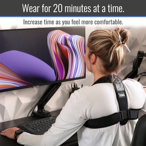 DMI Adjustable Posture Corrector for Men & Women, Back Straightener, Improve Posture, Customizable Fit with Easy Adjustable Straps, Unisex, Upper Spine Support, Back Pain Relief, Breathable
