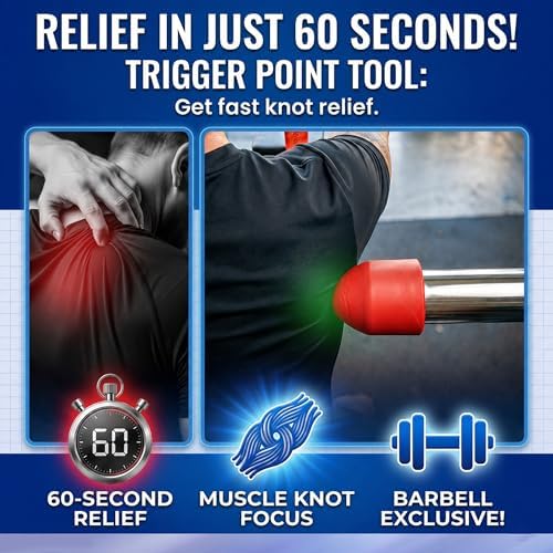 Muscle Trigger Silicone Barbell-Mounted Trigger Point Massage Tool