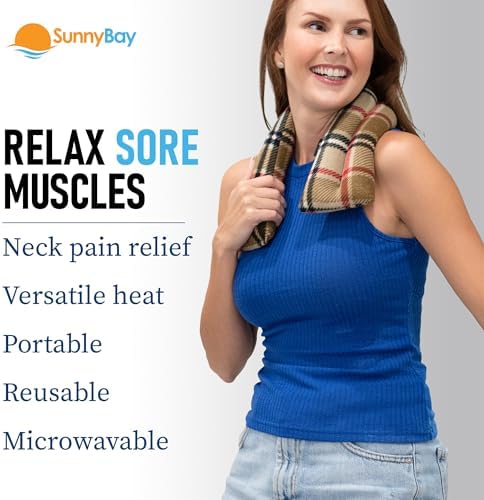 SunnyBay Lavender Heating Pad, Neck and Shoulder Wrap, 26x5 inch