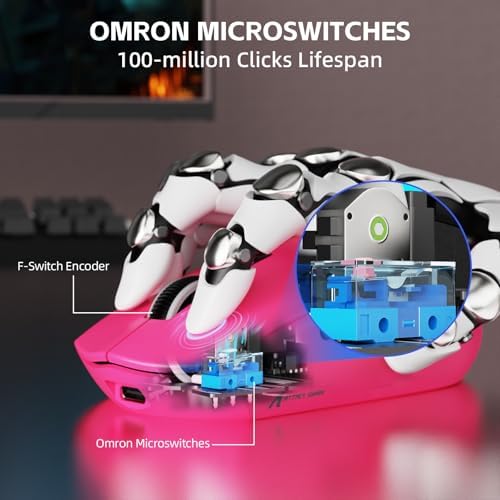 ATTACK SHARK G3 PRO Tri-Mode Wireless Gaming Mouse with RGB Charging Dock
