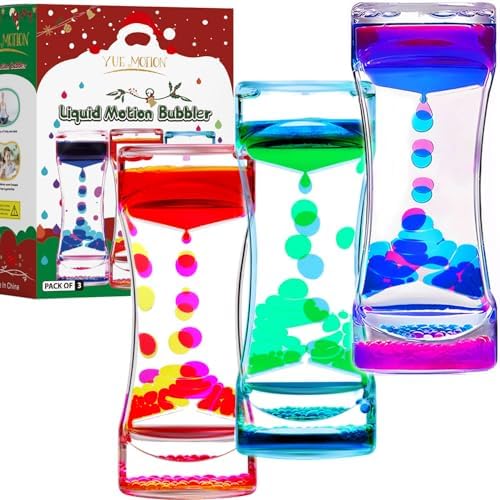Liquid Motion Bubbler - Sensory Fidget Desk Toy for Kids & Adults - Fidget Tubes for Stress Relief and Focus- Calming Visual Bubbler Toys for Classroom, Desk Decor, Gift Idea