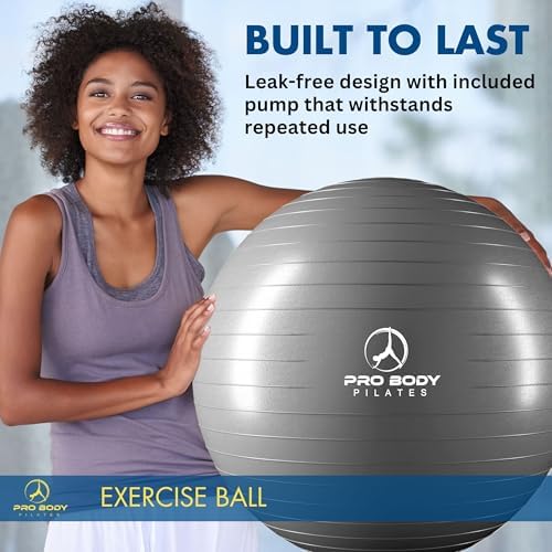 ProBody Pilates Yoga Ball - Gym Grade Exercise Ball