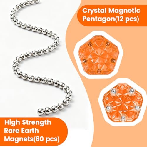Magnetic Fidget Sphere, Adult Fidget Toy for Focus & Stress Relief