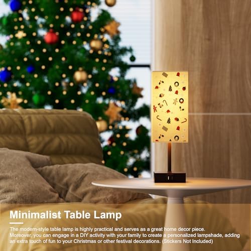 Touch Bedside Table Lamp for Bedroom, 14-Inch, Beige, Set of 2