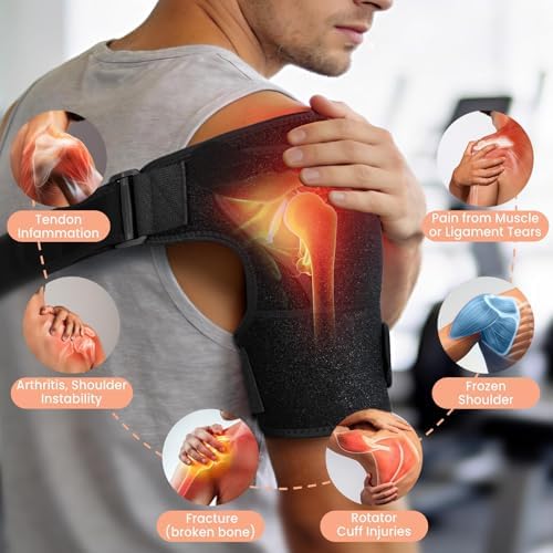 Shoulder Brace for Men and Women,Shoulder Compression Sleeve Pain Relief