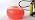 CanDo 30-1954 Donut Swiss Stability Ball for Yoga, Pilates and Balance Training, 30" Diameter, Red