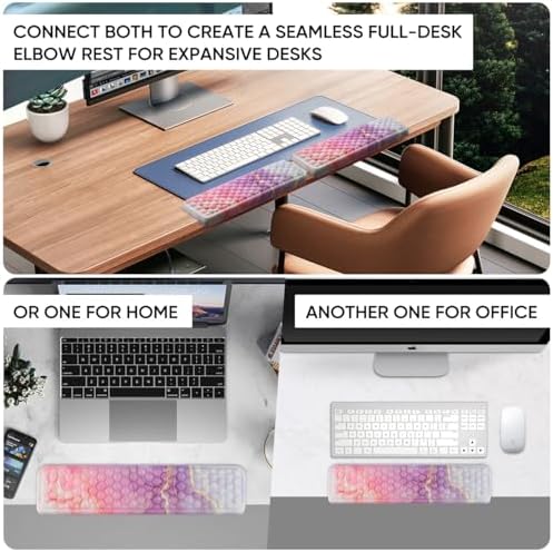 JIKIOU L-Shaped Desk Elbow Pad for Desk,Memory Foam Elbow Support Pad 2Pack
