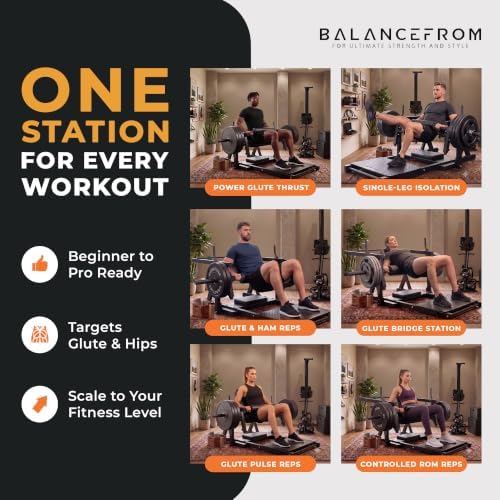 BalanceFrom Strength Training Machine, Adjustable Multifunctional Fitness Equipment for Home & Gym