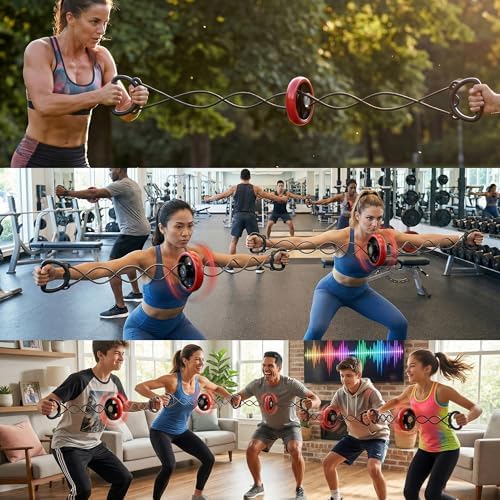 Fun Family Workout Challenges Portable Chest Exercises Trainer,Button-on-a-String Arm Resistance Bands,Chest Clip Muscle Expander,Twister Muscle Arm Strength&Biceps Trainer,Teen Gifts