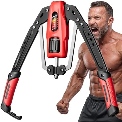 EAST MOUNT Twister Arm Exerciser, Adjustable Hydraulic Resistance 22–440 lbs, Arm Chest & Shoulder Strength Trainer for Home Workouts, Upper Body Muscle Builder, Fitness Training Equipment