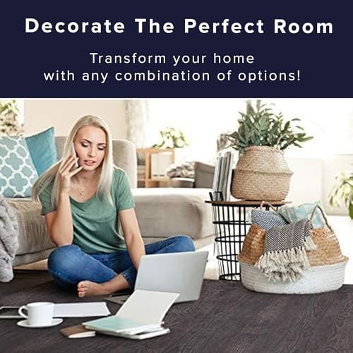 Forest Floor Farmhouse 3/8 Inch Thick Printed Foam Tiles, Premium Wood Grain Interlocking Foam Floor Mats, Anti-Fatigue Flooring – Stylish Flooring Solution