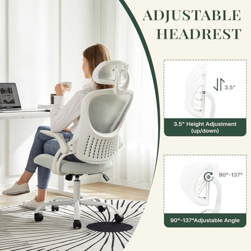 Computer Chair, Mesh Office Desk Chair with Lumbar Support