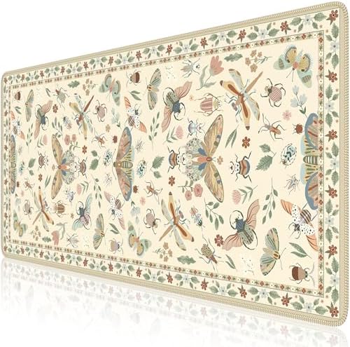 iCasso Beige Large Mouse Pad, Desk Matt for Desktop