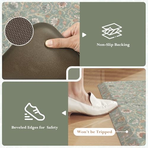 KIMODE Kitchen Mats for Floor Anti-Fatigue Cushioned Comfort Standing Mat