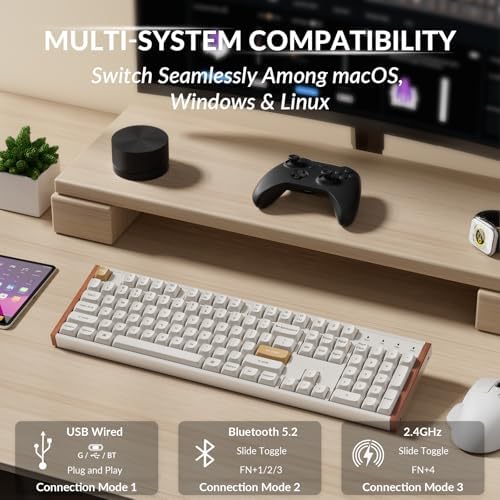Keychron K10 HE Full-Size Hall Effect Keyboard Wireless, Rapid Trigger