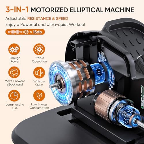 Dripex Under Desk Elliptical, Electric Leg Exerciser for Seniors
