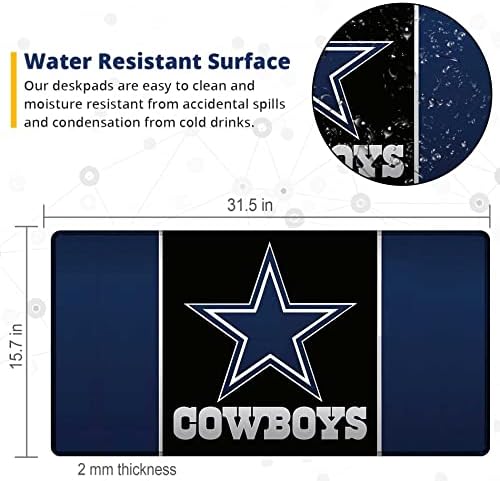 Large Mouse Pad Desk Mat for Home Office, Gaming Mousepad Extended Desk pad - Computer Keyboard Mouse Mat with Non-Slip Base and Stitched Edge Office Desk Organizers and Accessories