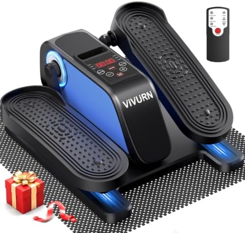 Mini Under Desk Elliptical Electric Leg Exerciser for Senior 12 Speed 4Mode