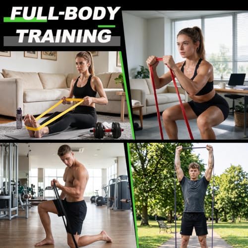 LEEKEY Resistance Bands Set for Pull Up Assistance & Exercise