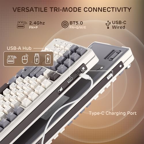 RK ROYAL KLUDGE L98 Wireless Mechanical Keyboard w/Southpaw Numpad