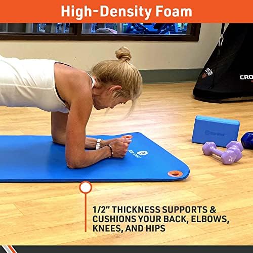 Body Sport Personal Thick Foam Workout Mat for Home & Fitness Training